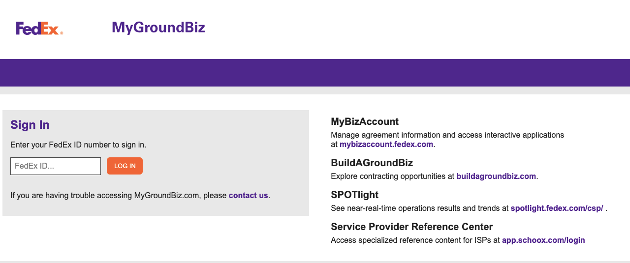 MyGroundBiz-Login