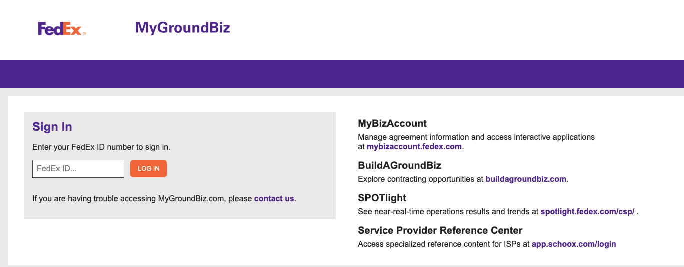 MyGroundBiz-Login
